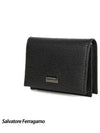 Revival Bifold Card Wallet Black - SALVATORE FERRAGAMO - BALAAN 3