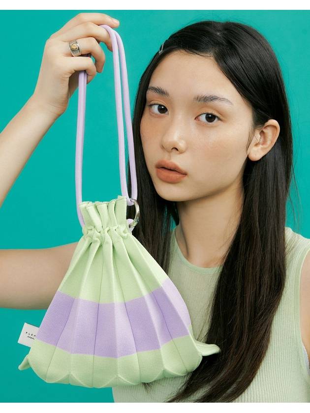 Handle bubble bag leaf green - PLEATSMAMA - BALAAN 3