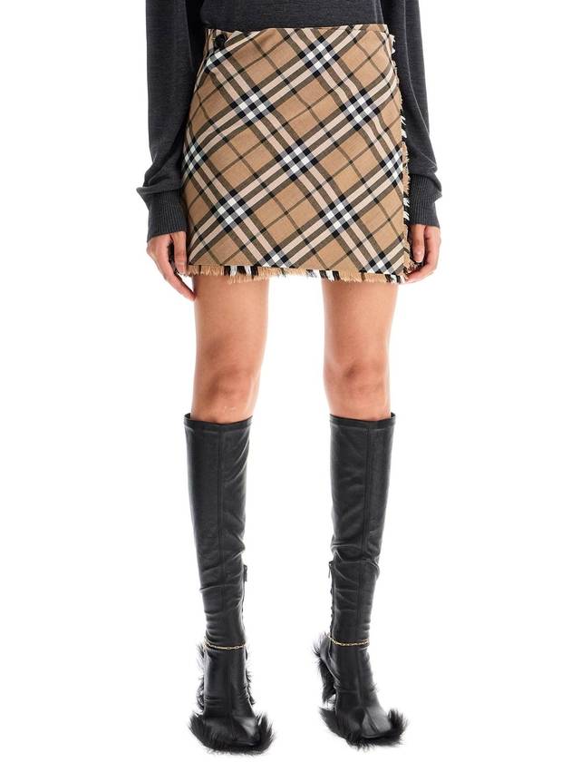 burberry check skirt with - BURBERRY - BALAAN 2