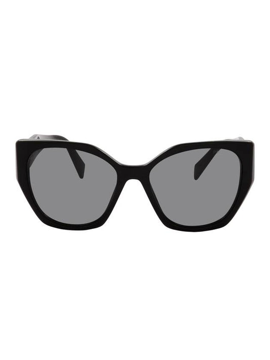 Eyewear Logo Sunglasses Black - PRADA - BALAAN.