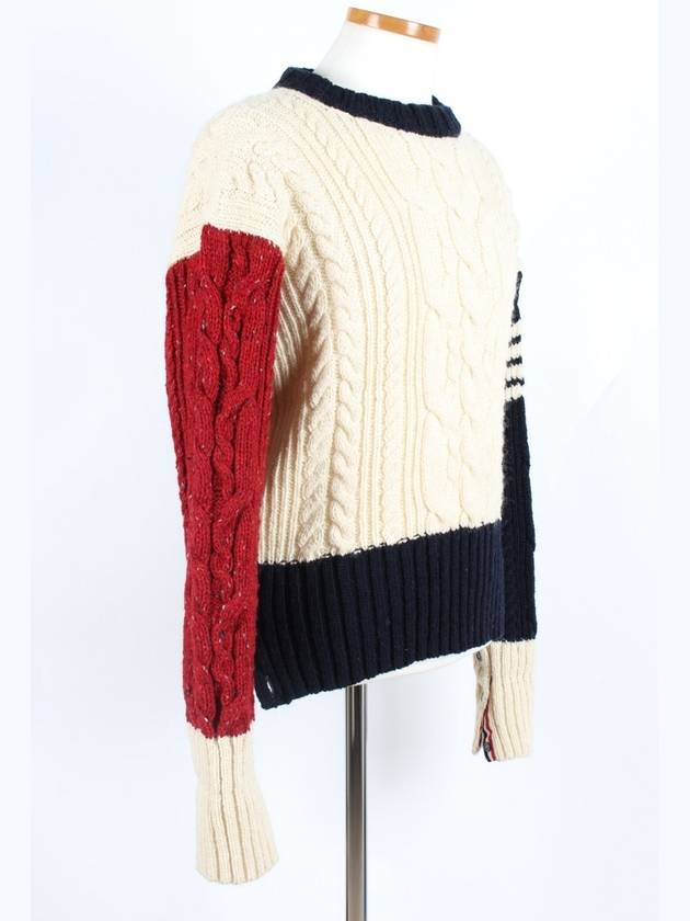 Multicolor cable knit - THOM BROWNE - BALAAN 6