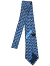 Rabbit Print Silk Tie Blue - SALVATORE FERRAGAMO - BALAAN 5