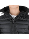 Logo Patch Padded Wool Cardigan Black - MONCLER - BALAAN 7