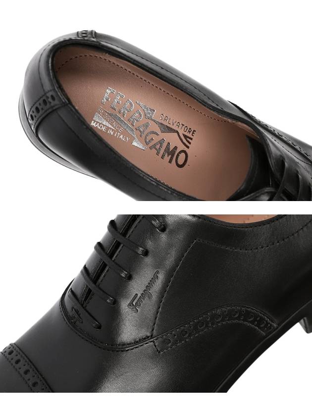 Riley Lace Up Loafers Black - SALVATORE FERRAGAMO - BALAAN.