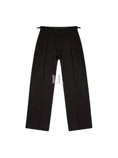 Wool Viscose Blend Straight Pants Black - BALENCIAGA - BALAAN 2