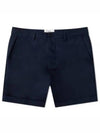 Cotton Chino Shorts Blue - AMI - BALAAN 2