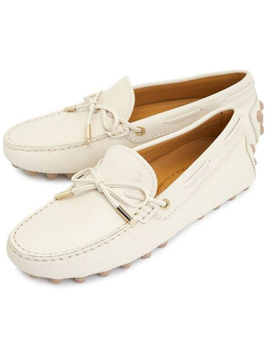 Gommino Bubble Leather Driving Shoes Off White - TOD'S - BALAAN 2