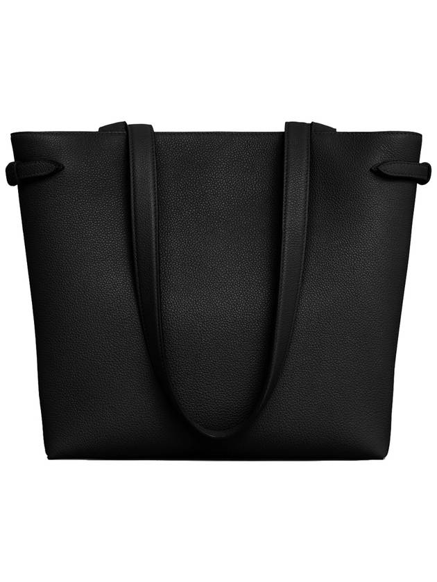 Cabas Anais Small Grain Calfskin Tote Bag Black - CELINE - BALAAN 4