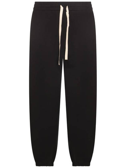 Men's Cotton Jersey Track Pants Black - JIL SANDER - BALAAN 2