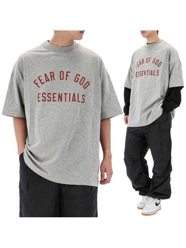 Jersey Crew Neck Short Sleeve T-Shirt Grey - FEAR OF GOD - BALAAN 2