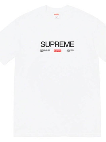 1994 T shirt White Supreme Est Tee - SUPREME - BALAAN 1