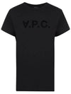 VPC Logo Organic Cotton Short Sleeve T-Shirt Black - A.P.C. - BALAAN 2