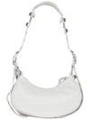 Le Cagole XS Lambskin Shoulder Bag White - BALENCIAGA - BALAAN 5