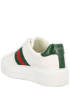 Women's Leather Low Top Sneakers White - GUCCI - BALAAN 4