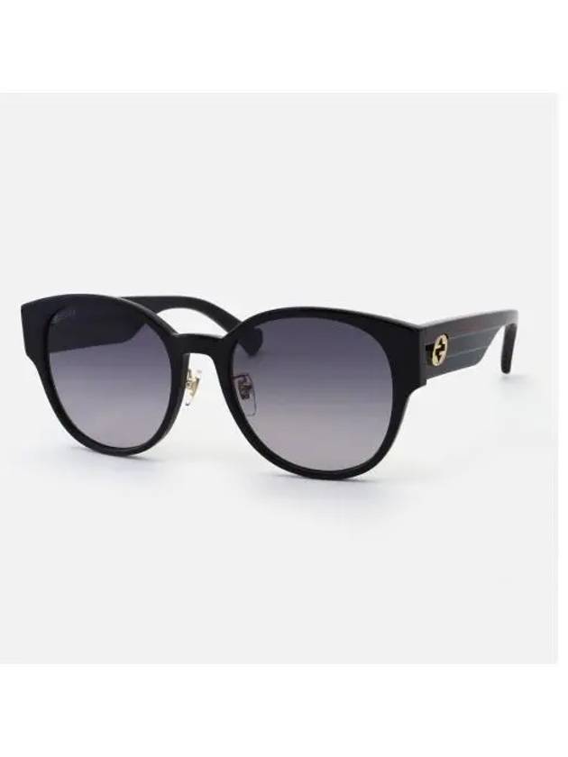 Eyewear Interlocking G Round Frame Sunglasses Black - GUCCI - BALAAN 2