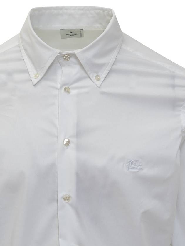 Etro Cotton Shirt With Logo - ETRO - BALAAN 4