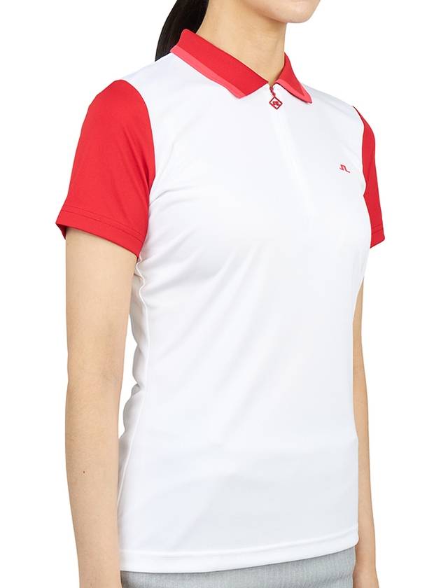 Women's Antonia Golf PK Shirt White - J.LINDEBERG - BALAAN 4