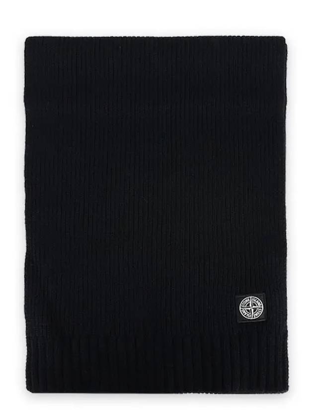 Kids Logo Scarf Black - STONE ISLAND - BALAAN 3