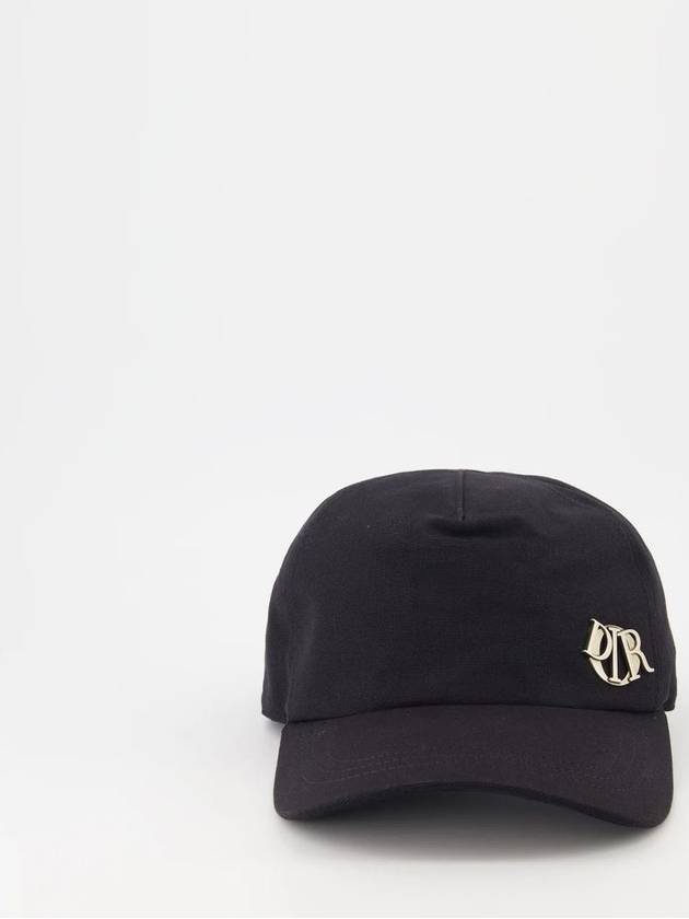 Logo Cotton Ball Cap Black - DIOR - BALAAN 3