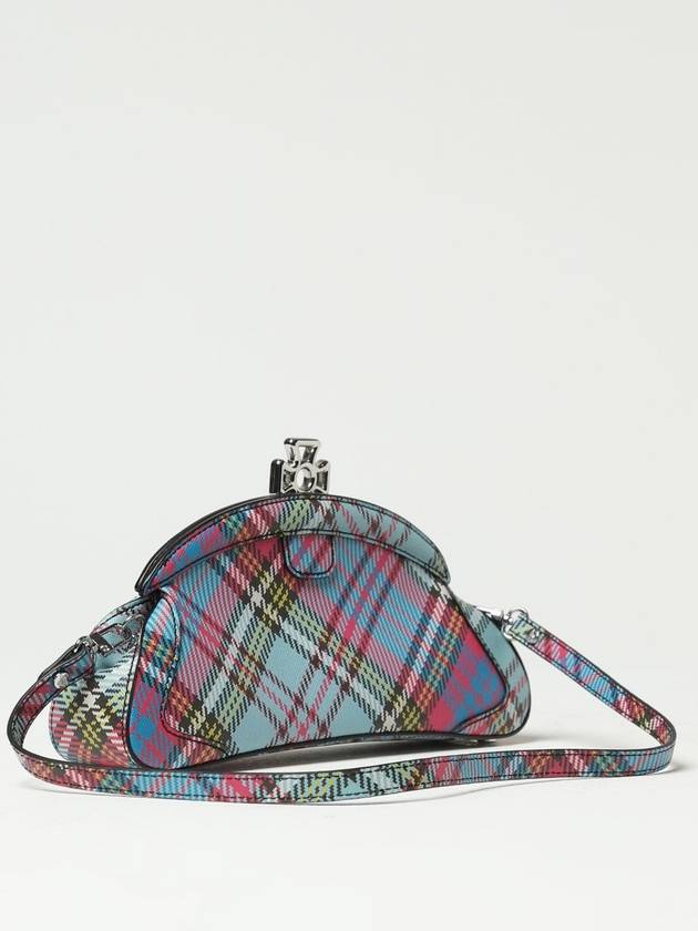 Clutch Amber Vivienne Westwood in pelle vegana con motivo tartan - VIVIENNE WESTWOOD - BALAAN 2