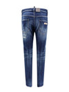 Ripped Cast Wash Cool Guy Straight Jeans Blue - DSQUARED2 - BALAAN 3