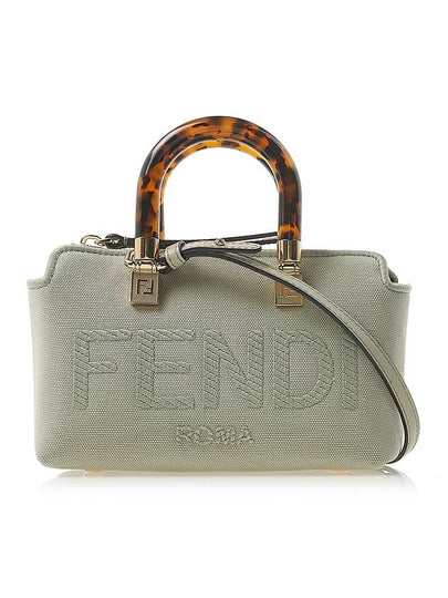 By The Way Small Canvas Tote Bag Green - FENDI - BALAAN 2