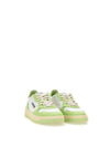 Men's Medalist Leather Low Top Sneakers Green - AUTRY - BALAAN 3