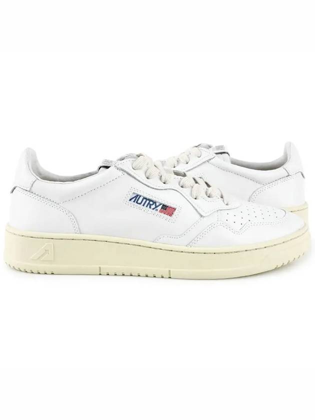 Medalist Leather Low Top Sneakers White - AUTRY - BALAAN 3