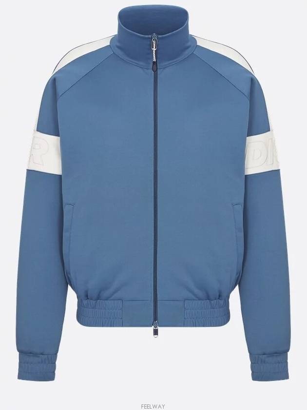 Track Zip Up Jacket Blue - DIOR - BALAAN 7