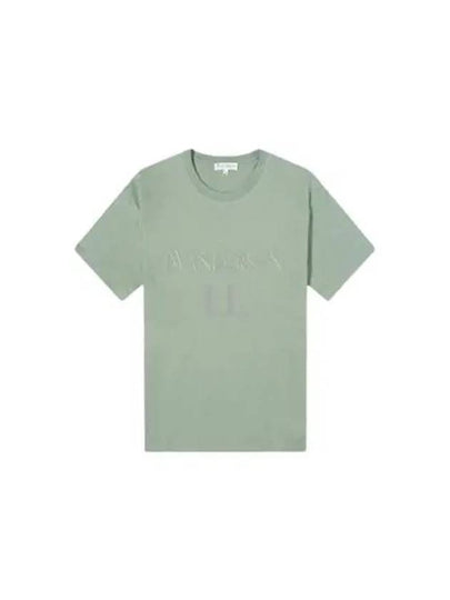 Embroidered Logo Cotton Short Sleeve T-Shirt Green - JW ANDERSON - BALAAN 2