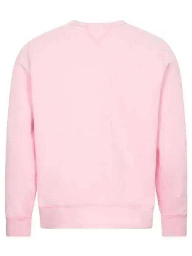 Embroidered Logo Pony Crew Neck Sweatshirt Pink - POLO RALPH LAUREN - BALAAN 4