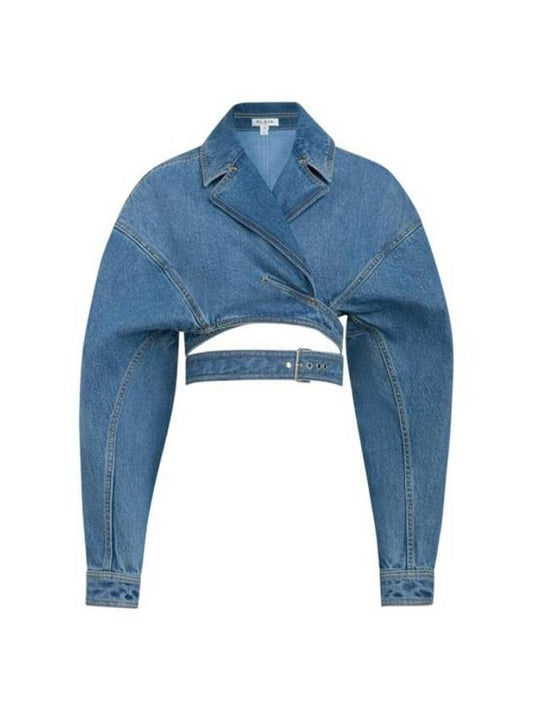 Jacket AA9V03415T536525 BLEU VINTAGE BLUE - ALAIA - BALAAN 1