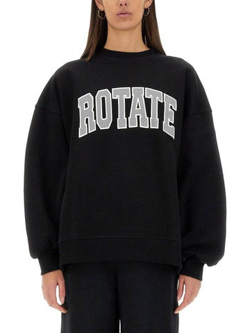 Rotate Birger Christensen Sweatshirt With Logo - ROTATE - BALAAN 1