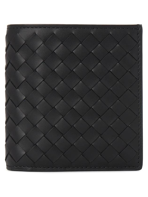 Intrecciato Small Folder Half Wallet Black - BOTTEGA VENETA - BALAAN 2