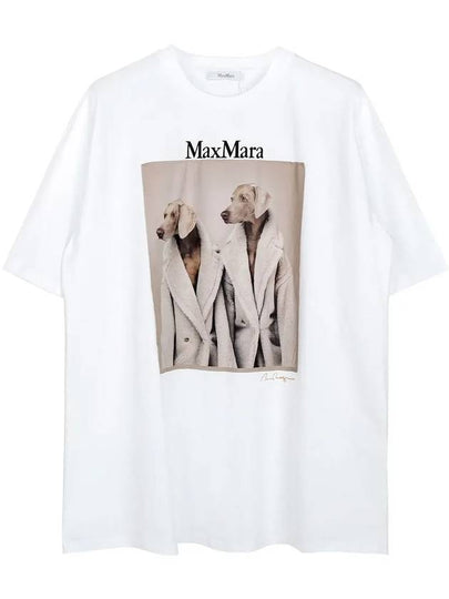 Tacco Cotton Short Sleeve T-Shirt White - MAX MARA - BALAAN 2