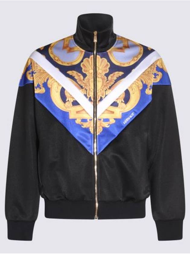 Men's Barocco Print Track Jacket Black - VERSACE - BALAAN 2