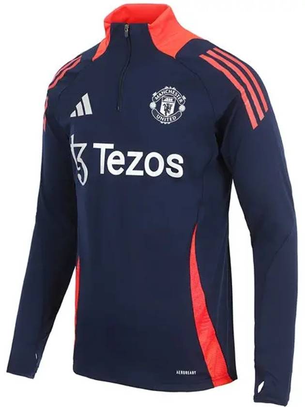 Manchester United Training Manchester United Long Sleeve T-Shirt Navy - ADIDAS - BALAAN 3