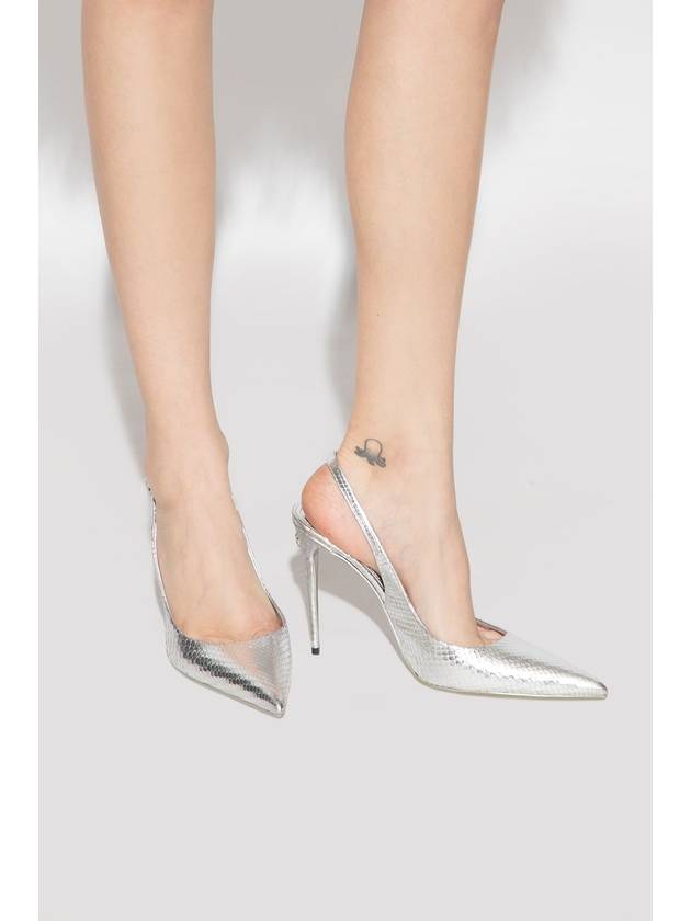 Dolce & Gabbana Leather Pumps, Women's, Silver - DOLCE&GABBANA - BALAAN 2