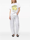 Relaxed Lemon T-Shirt Bright White - GANNI - BALAAN 4