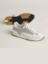 Blended Fabrics Bi-Color Plain Leather Logo Low Top Sneakers - HERMES - BALAAN 2