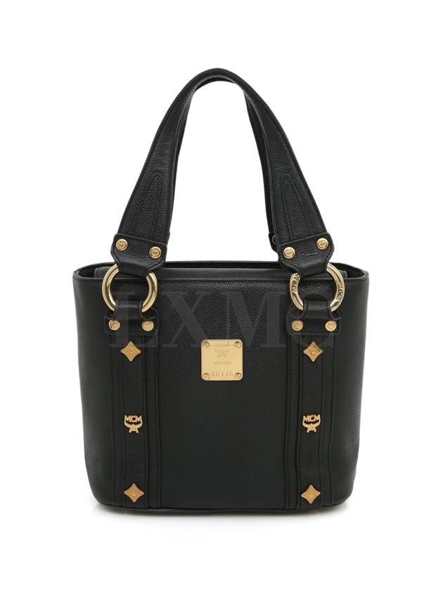 MCM Black Top Handle Vintage Mini Tote Bag - MCM - BALAAN 1