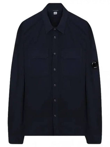 Gabardine cotton lens shirt - CP COMPANY - BALAAN 1