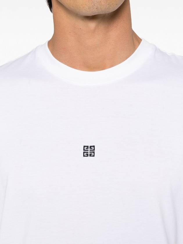 4G Logo Cotton Short Sleeve T-shirt White - GIVENCHY - BALAAN 5