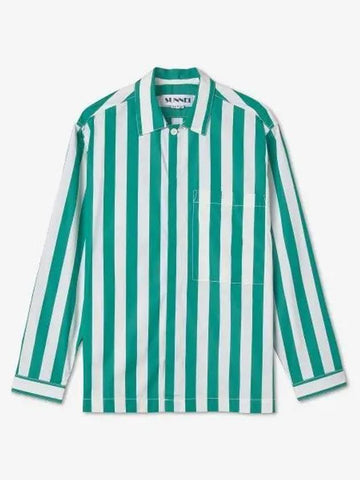 Regular Fit Striped Shirt White Green CRTWXSHR009T390 - SUNNEI - BALAAN 1