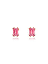 Chroma Stilla Gushon Cat Stud Earrings Rose Gold Pink - SWAROVSKI - BALAAN 2