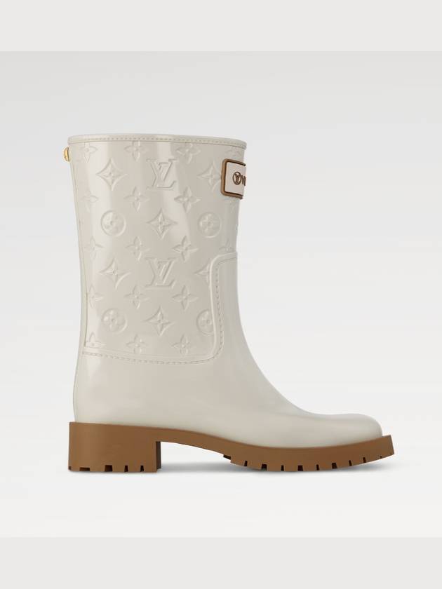 Drops Flat Half Rain Boots Cream - LOUIS VUITTON - BALAAN 2