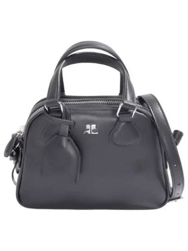 Courr ges Studded Leather Mini Bowling Bag - COURREGES - BALAAN 1