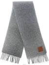 Anagram Mohair Scarf Light Gray - LOEWE - BALAAN 3