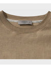 Luna Washed Flogo Long Sleeve T-Shirt Beige - FFEFF STUDIO - BALAAN 7