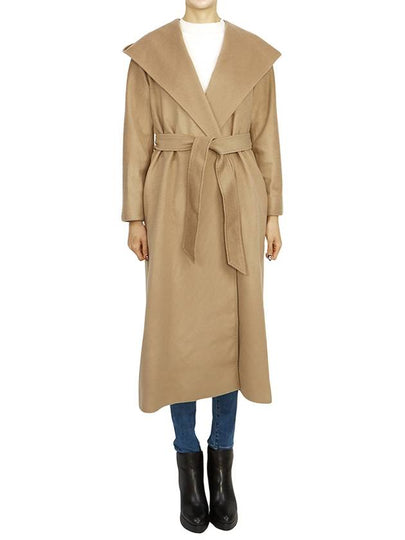 Bdanton Virgin Wool Single Coat Camel - MAX MARA - BALAAN 2